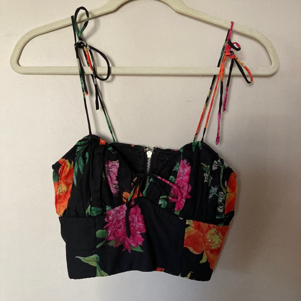 Floral urban outfitters summer crop top